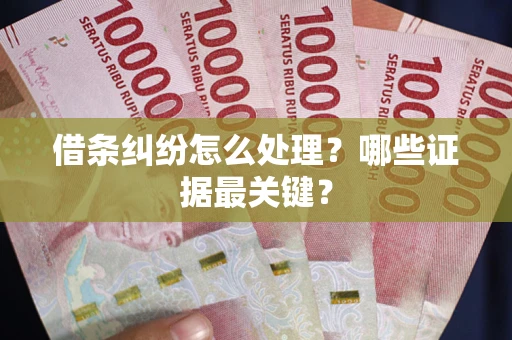 北京借条纠纷怎么处理？哪些证据最关键？
