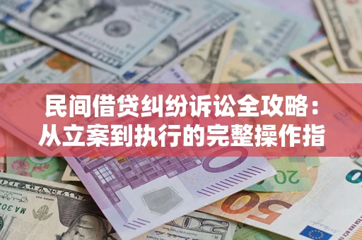 北京民间借贷纠纷诉讼全攻略：从立案到执行的完整操作指南