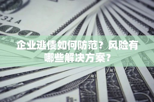 北京企业逃债如何防范？风险有哪些解决方案？