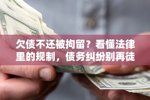 北京欠债不还被拘留？看懂法律里的规制，债务纠纷别再徒劳奔波