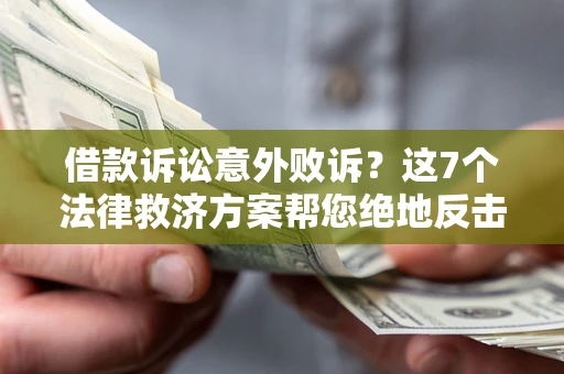 北京借款诉讼意外败诉？这7个法律救济方案帮您绝地反击！
