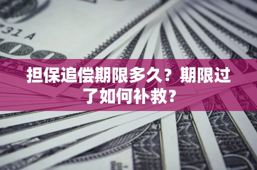 北京担保追偿期限多久？期限过了如何补救？
