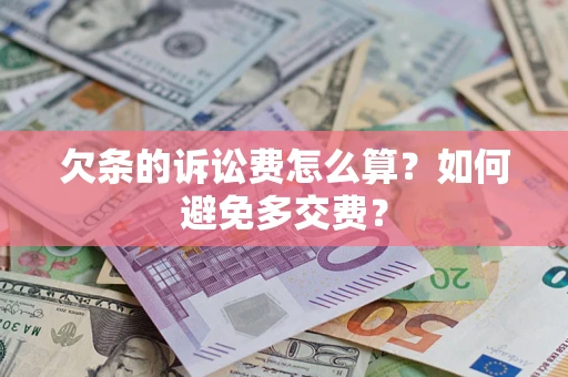 北京欠条的诉讼费怎么算？如何避免多交费？
