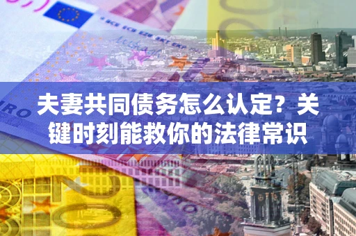北京夫妻共同债务怎么认定？关键时刻能救你的法律常识