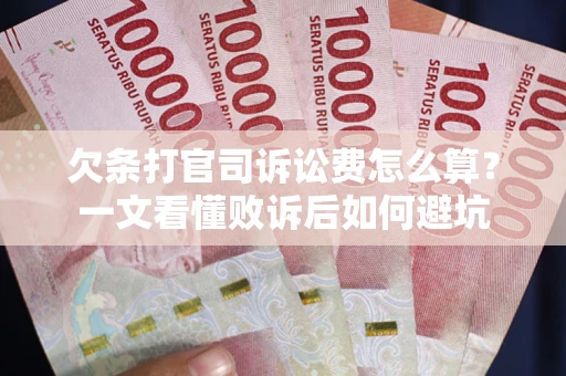 北京欠条打官司诉讼费怎么算？一文看懂败诉后如何避坑