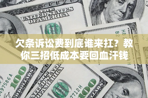 北京欠条诉讼费到底谁来扛？教你三招低成本要回血汗钱